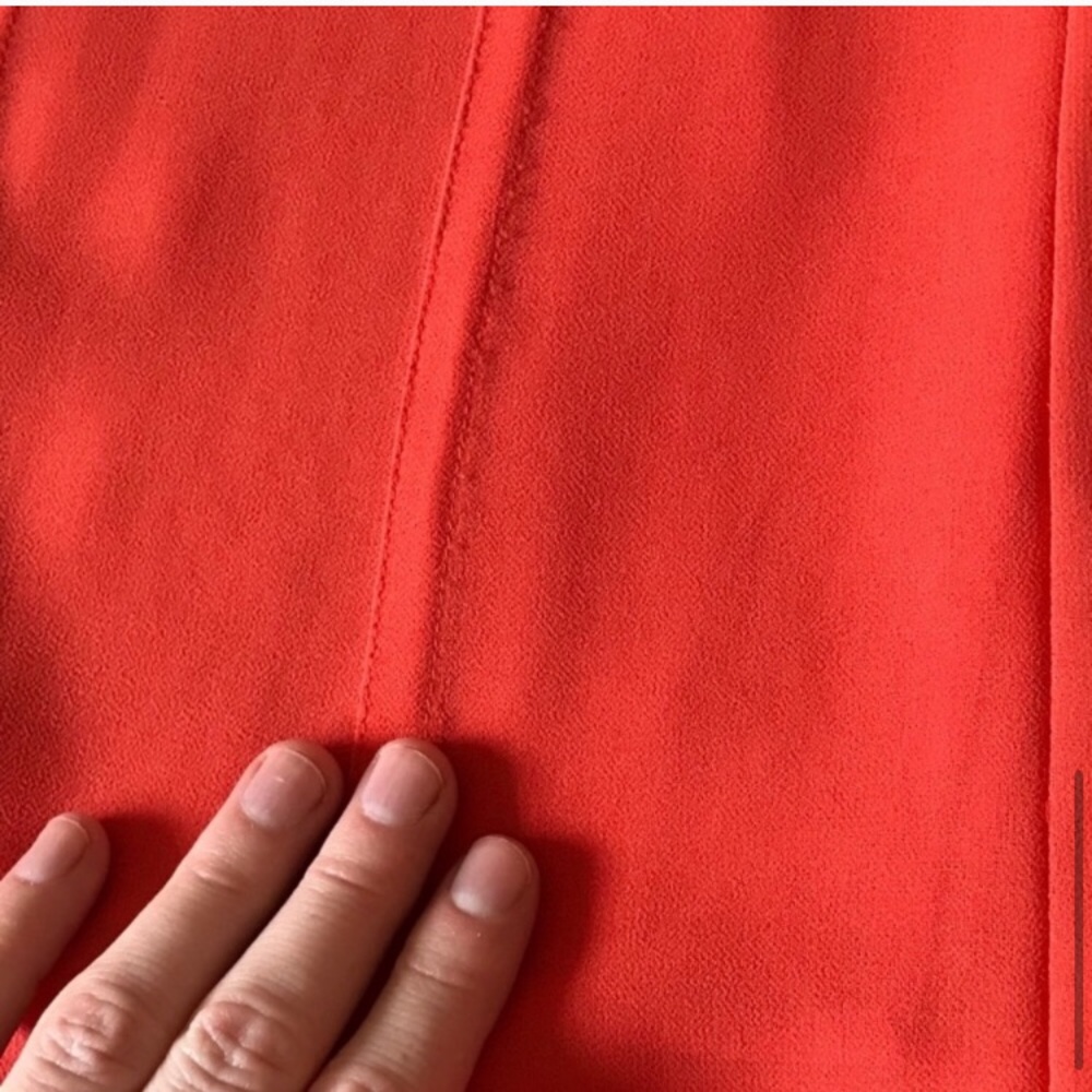 Statement High Waist Maxi Skirt Coral Red - Picture 7 of 8